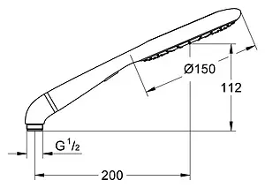 Лейка ручного душа Grohe Rainshower Icon хром 27276000 Лейка ручного душа Grohe Rainshower Icon хром 27276000, 2