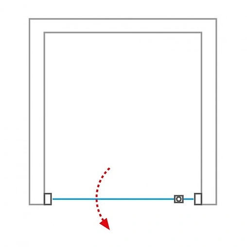 Дверь в нишу 900мм прозрачное стекло Roltechnik Proxima Line PXDO1N/900 525-9000000-00-02
