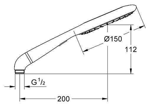 Лейка ручного душа Grohe Rainshower Icon хром 27276000 Лейка ручного душа Grohe Rainshower Icon хром 27276000