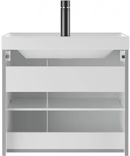 Тумба-умывальник подвесной Домино Graffo 60 светло-серый DGr2408T+4670142930044