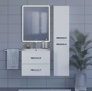 Шкаф-пенал подвесной Uperwood Upd Foster белый матовый 291020526, 4