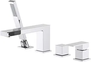 Смеситель на борт ванны на 4 отверстия Aquatek Либра хром AQ1648CR Смеситель на борт ванны на 4 отверстия Aquatek Либра хром AQ1648CR, 1