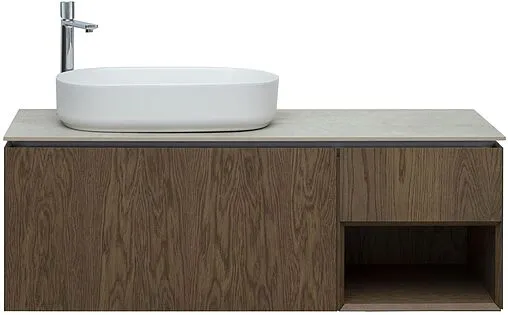 Тумба под умывальник подвесная Allen Brau Infinity 120 L дуб 1.21006.NO