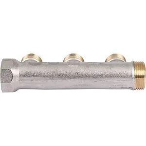 Коллектор распределительный проходной 3 отвода ¾"в/н x ½"к Luxor CP 423 68532701 Коллектор распределительный проходной 3 отвода ¾"в/н x ½"к Luxor CP 423 68532701, 3