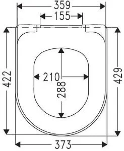 Крышка-сиденье для унитаза с микролифтом Villeroy&Boch Avento белый 9M77C101, 2
