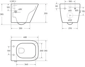 Унитаз подвесной безободковый с функцией биде и встроенным смесителем BelBagno Due белый BB3103CHR-BS/SC Унитаз подвесной безободковый с функцией биде и встроенным смесителем BelBagno Due белый BB3103CHR-BS/SC, 2