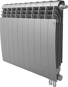 Радиатор биметаллический 10 секций нижнее правое подключение Royal Thermo BiLiner VD 500 Silver Satin RTBSSVDR50010 Радиатор биметаллический 10 секций нижнее правое подключение Royal Thermo BiLiner VD 500 Silver Satin RTBSSVDR50010, 1