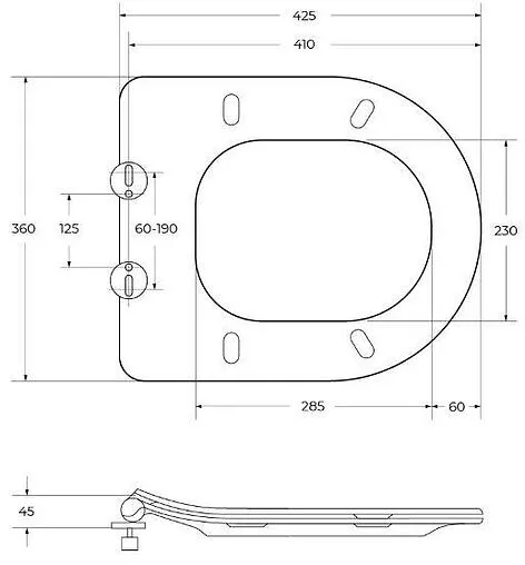Комплект 5 в 1 BelBagno Loto BB070CHR/SC/BB026/BB041CR с кнопкой хром глянцевый