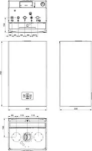 Настенный газовый котел двухконтурный турбированный 32кВт Ferroli Diva D F32 0DAF7AYA Настенный газовый котел двухконтурный турбированный 32кВт Ferroli Diva D F32 0DAF7AYA, 2