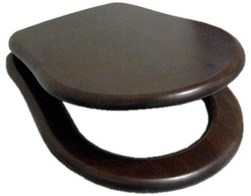 Крышка-сиденье для унитаза Kerasan Retro дерево/бронза 109340