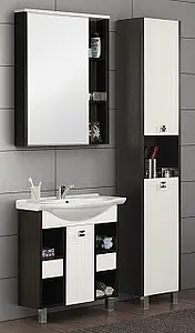 Шкаф-зеркало Aquaton Крит 60 белый/венге 1A163202KT500 Шкаф-зеркало Aquaton Крит 60 белый/венге 1A163202KT500, 3