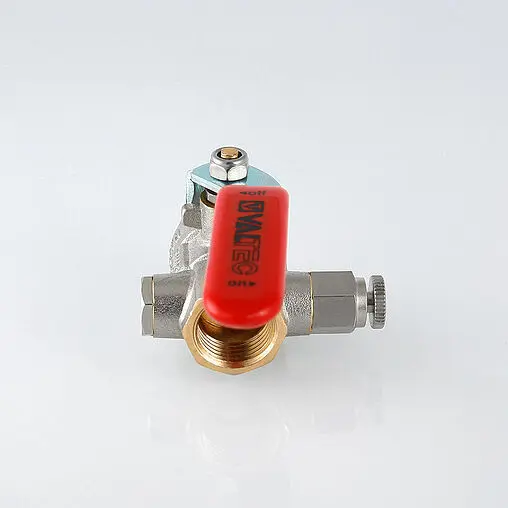 Кран шаровый с дренажем и воздухоотводчиком ½"в x ½"в Valtec Base VT.245.N.04 Кран шаровый с дренажем и воздухоотводчиком ½"в x ½"в Valtec Base VT.245.N.04