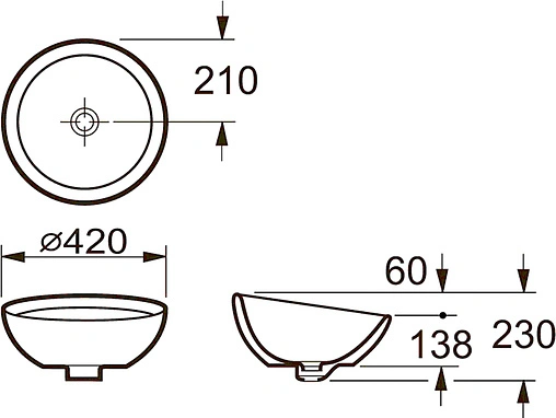 Раковина Roca Bol 42 белый 327876000