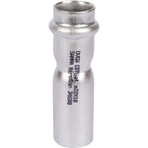 Муфта пресс редукционная однораструбная 22мм x 18мм Sanha NiroSan 9243 692432218