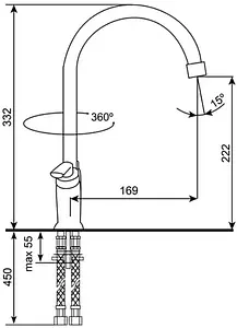 Смеситель для кухни Ulgran песочный U-011-302 Смеситель для кухни Ulgran песочный U-011-302, 2