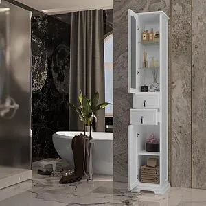 Шкаф-пенал напольный Opadiris Риспекто 30 L белый 00-00005832, 4