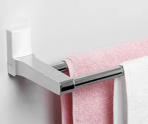 Полотенцедержатель Wasserkraft Leine хром/белый 5040WHITE Полотенцедержатель Wasserkraft Leine хром/белый 5040WHITE, 2