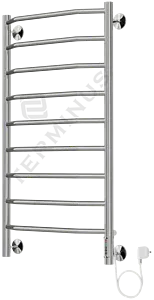Полотенцесушитель электрический лесенка Terminus Виктория П9 900х532 полированная сталь 4660059580166, 2