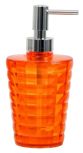 Дозатор для жидкого мыла Fixsen Glady хром/оранжевый FX-80-67