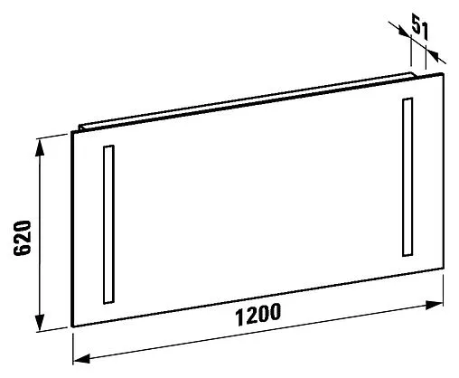 Зеркало с подсветкой Laufen Palace 120 4.4726.6.996.144.1