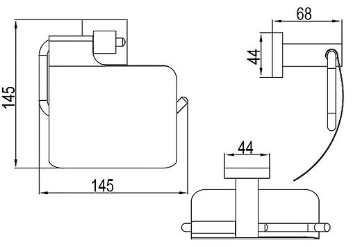 Держатель туалетной бумаги Timo Selene хром 10042/00