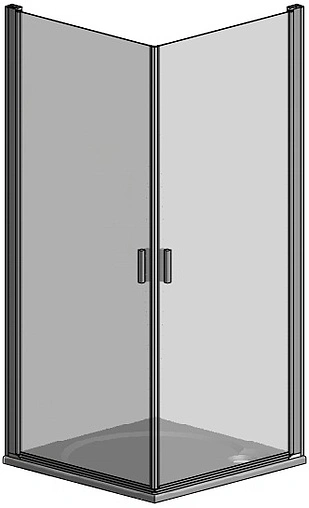 Душевое ограждение 1000x1000мм прозрачное стекло Roltechnik Lega Lift Line LZCO1+LZCO1/1000*1000 227-1000000-00-02+227-1000000-00-02