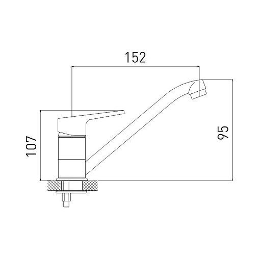 Смеситель для кухни Gross Aqua Delta хром 3210268C-G0109