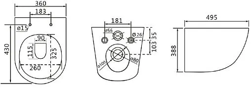 Комплект 5 в 1 Lemark Peneda Expert+Bit+ Glazer White 100122432 с кнопкой Bit 9802006 черный матовый soft touch