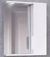 Шкаф-зеркало Jorno Moduo Slim 50 белый Mod.03.50/W