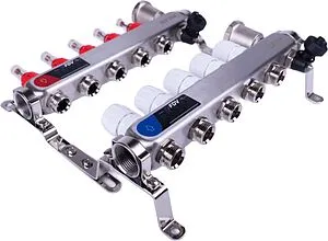 Группа коллекторная с расходомерами 5 отводов 1&quot;в/в x ¾&quot;ек FDV S1103C-2/5, 4