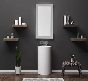 Раковина Aquanet Circle V28 43 белый матовый 00198949, 4