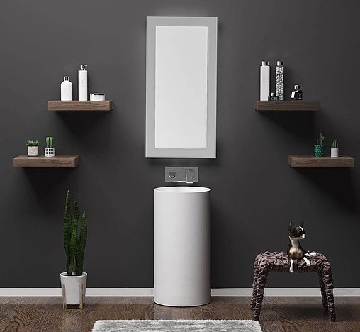 Раковина Aquanet Circle V28 43 белый матовый 00198949