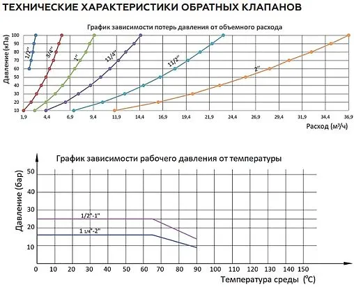 Клапан обратный пружинный 1¼"в x 1¼"в Rommer RVC-0002-000032