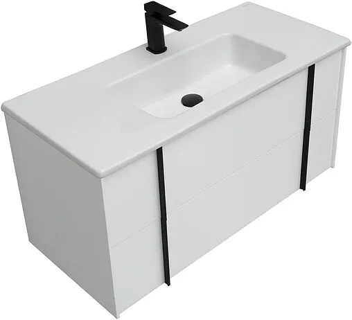 Тумба под умывальник подвесная Allen Brau Reality 100 белый 1.32007.WM