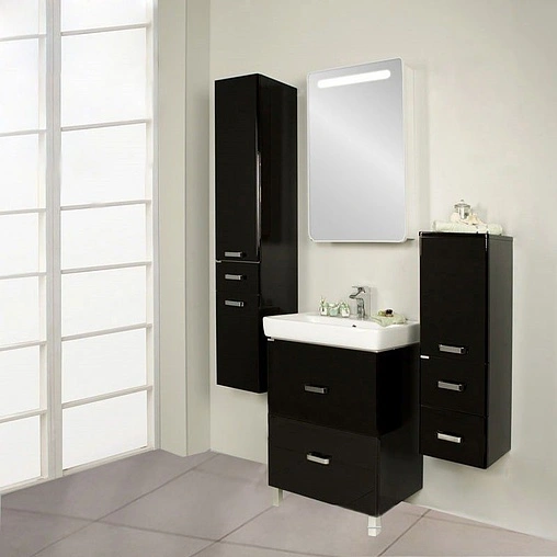 Тумба под умывальник напольная Aquaton Америна 60 H чёрный 1A169201AM950