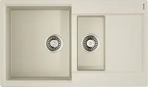 Мойка кухонная Omoikiri Daisen 86-2-PA пастила 4993473 Мойка кухонная Omoikiri Daisen 86-2-PA пастила 4993473, 1