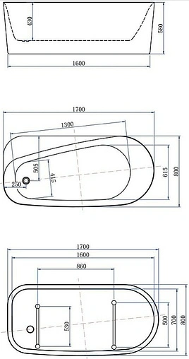 Ванна акриловая отдельностоящая Allen Brau Priority 1 170x80 белый 2.31001.20 Ванна акриловая отдельностоящая Allen Brau Priority 1 170x80 белый 2.31001.20