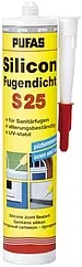 Герметик силиконовый санитарный 310мл прозрачный Pufas S25 034801000