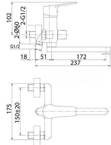 Смеситель для ванны Milardo Helic хром HELSB02M02 Смеситель для ванны Milardo Helic хром HELSB02M02