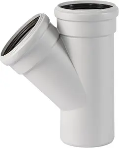 Тройник внутренний бесшумный D=135x135мм Угол 45° Ostendorf Skolan Safe SKEA 336200, 1