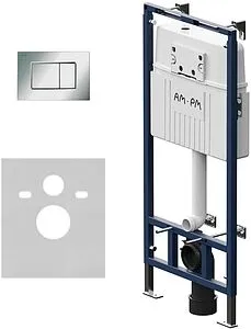 Инсталляция для подвесного унитаза Set 4 в 1 Am.Pm MasterFit I012710.0251 с кнопкой хром глянцевый Инсталляция для подвесного унитаза Set 4 в 1 Am.Pm MasterFit I012710.0251 с кнопкой хром глянцевый, 3