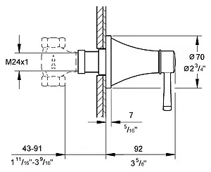 Вентиль запорный Grohe Grandera хром/золото 19944IG0, 2