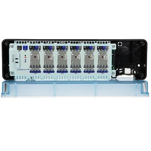 Контроллер для системы отопления проводной 6 зон НО/НЗ 230В Salus EXPERT KL06-M