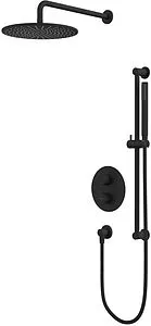 Душевая система с термостатом для душа WHITECROSS Y black чёрный матовый YSET09BL Душевая система с термостатом для душа WHITECROSS Y black чёрный матовый YSET09BL, 1