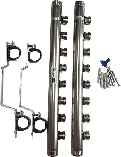 Группа коллекторная распределительная 8 отводов 1"н/н x ¾"ек Watts HLV2000 VA 10080780