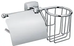 Держатель туалетной бумаги Fixsen Kvadro хром FX-61309+10 Держатель туалетной бумаги Fixsen Kvadro хром FX-61309+10