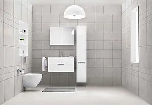 Шкаф-пенал подвесной с бельевой корзиной Am.Pm Spirit 32 R белый M70CHR0321WG, 5