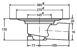 Трап горизонтальный Set Viega Advantix 4955.1 100x100мм 557171 Трап горизонтальный Set Viega Advantix 4955.1 100x100мм 557171, 2