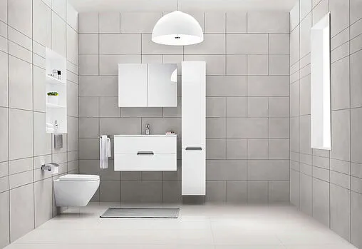 Шкаф-пенал подвесной с бельевой корзиной Am.Pm Spirit 32 R белый M70CHR0321WG