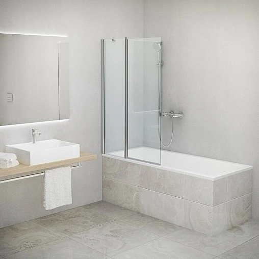 Шторка на ванну 1000мм прозрачное стекло Roltechnik TV2/970 732-9700000-00-02